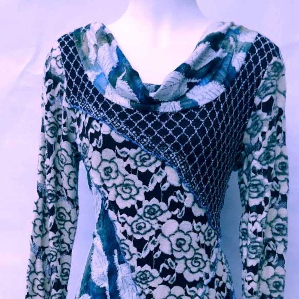 Feratelli Women's Designer Dress SMALL Long Sleeve